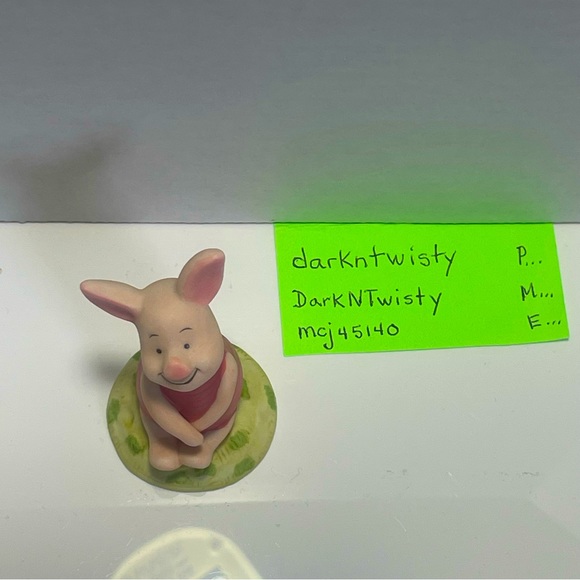 BNWT Vintage Piglet bisque figurine Classic Winnie the Pooh collection - Picture 8 of 9